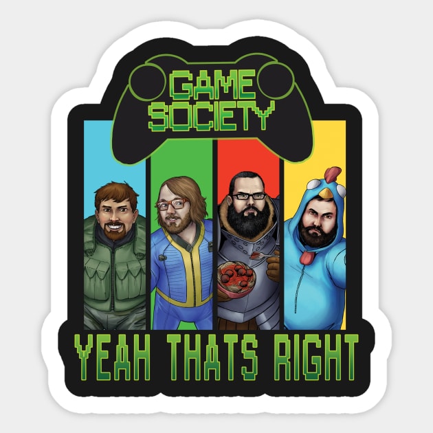 the gang Sticker by Game Society Pimps
